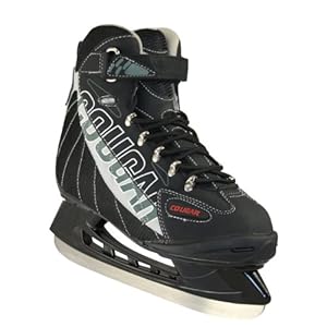 American Athletic Shoe Senior Cougar Soft Boot Hockey Skates, Black, 13