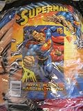 DC Heroes Superman Royal Plush Raschel Throw - twin size bed blanket