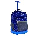 J World Single Handle Rolling Mex Backpack - Navy (18")