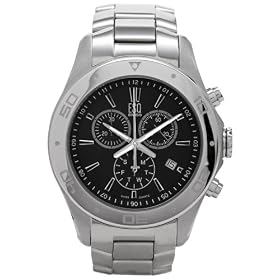 ESQ by Movado Men's Aston Stainless Steel Black Dial Watch #07301323