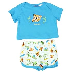 Disney Newborn Boys 2pc Nemo Dive In Short Set