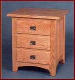Andy's 3-Drawer Nightstand-Maple (Natural Finish)