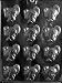 SMALL TURKEYS Thanksgiving Candy Mold Chocolate