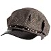 New Herringbone Newsboy Gatsby Cabby Driver Cap Hat * Brown * Small / Medium