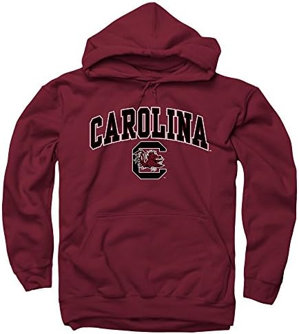 South Carolina Gamecocks Arch with Logo Hooded Sweatshirt (Maroon, Medium)