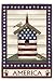 Americana Birdhouse Garden Flag