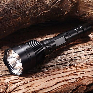 Flashlight, TR-3XT6 Rechargeable 5-Mode 3xCree XM-L T6 Waterproof Bike Lights(2x18650,3800LM,Black)