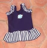 Splash About Frou Frou costume top (swimming top), Navy, Large, 6-14 months
