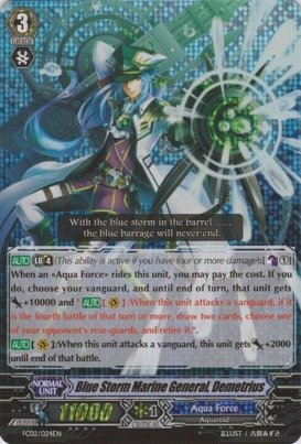 Cardfight!! Vanguard TCG - Blue Storm Marine General, Demetrius (FC02/024EN) - Fighter's Collection 2014