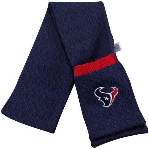 Reebok Houston Texans Ladies Navy Blue Knit Scarf w/Pockets