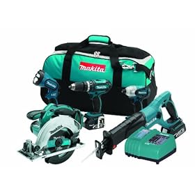 Makita LXT407X1 18-Volt LXT Lithium-Ion Cordless 5-Piece Combo Kit