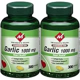Members Mark - Garlic 1000 mg, 600 Softgels, Twin Pack (2 Bottles of 300)