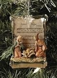Fontanini Holy Family Music Scroll Christmas Nativity Ornament #56322