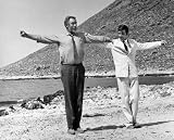 ANTHONY QUINN & ALAN BATES 8X10 B&W PHOTO