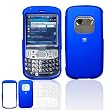 Palm Treo 800w (Dark Blue) Rubberize Textured Snap-On Case Cover with Removable Swivel Belt Clip