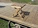 Amish Country Handmade Collectible Folding Chair/folding Coffee Table. This Can Conveniently Be Used As a Stool/ Chair or As a Table. Order Two of Them and You Can Have One of Each. These Primitive Country Crafts Are a Great Additon to Your Rustic Home Decor! Measures 14 3/4