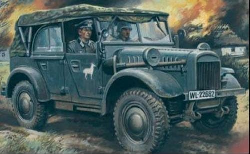 WWII Le.gl.Einheits Pkw (Kfz1) Personnel Vehicle 1-35 ICM Models