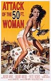 Attack of the 50 Ft Woman (Standing over Freeway) Movie Poster Print - 24 X 36