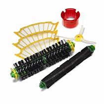 iRobot Roomba R3 500 series replacement brush kit (inc. Bristle brush,beater brush, side brush with screw and brush cleaning tool - For Black Cleaning Head)