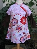 Baby Nay Long Sleeve Lotus Overlay Dress 6M-9M-12M