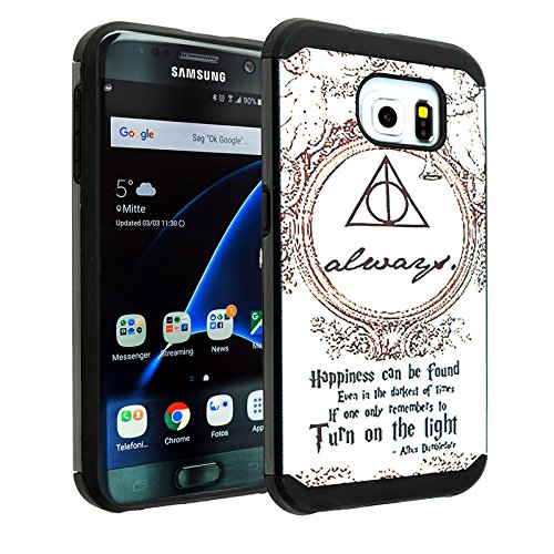 Samsung Galaxy S6 Case, DURARMOR® Galaxy S6 [Lifetime Warranty] Harry Potter Hogwarts Deathly Hallows Map Dual Layer Hybrid ShockProof Ultra Slim Fit Armor Air Cushion Protector Case Cover