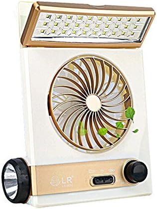 YeLoneTM 3 in 1 Multi-function Portable Mini Fan LED Table Lamp Flashlight Solar Light for Home Camping
