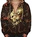 CHRISTIAN AUDIGIER Ed Hardy SMET Mens Skull Tattoo Hoodie Shirt Hooded Sweatshirt Reversable