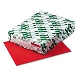 Wausau Paper - AstroBright Color Laser/Inkjet Paper, Re-Entry Red, 24lb, Letter, 500 Sheets - Pack of 12