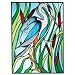 Great BLUE HERON Window BIRD Wildlife 10.25 x 14 RUSTIC Stained Glass Suncatcher