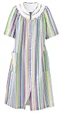 Rainbow-Stripe Plissé Snapcoat