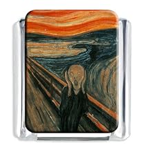 The Scream Italian Charms Bracelet Link
