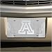 Arizona Wildcats Silver Mirrored Flame License Plate
