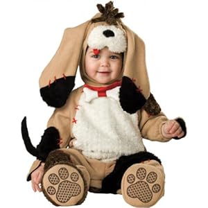 InCharacter Infant Puppy Costume, Tan/Black/White, 6-12 Months