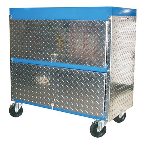 Rugged Buddy BDB24 Blue Diamond 30-Inch Wide by 16-Inch Deep by 30-Inch High Storage Cart with 4 Swivel Casters and Brakes