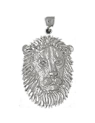 Clevereves 14K White Gold Pendant Lion Head 11.4 - Gram(s)