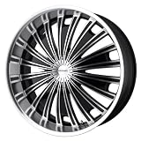 Image of KMC Wheels Vent (Series KM654) Gloss Black Machined - 20 x 8.5 Inch Wheel