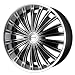 KMC Wheels Vent (Series KM654) Gloss Black Machined - 20 x 8.5 Inch Wheel