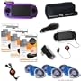 Sony Playstation Portable PSP Intense Gamer Kit (Violet JAVOSkin)