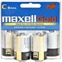 Maxell 4-Pack C Alkaline Batteries (LR14C4PK)