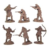 Apaches Set #1 Plastic Army Men: 12 piece set of 54mm Figures - 1:32 scale by... by Paragon