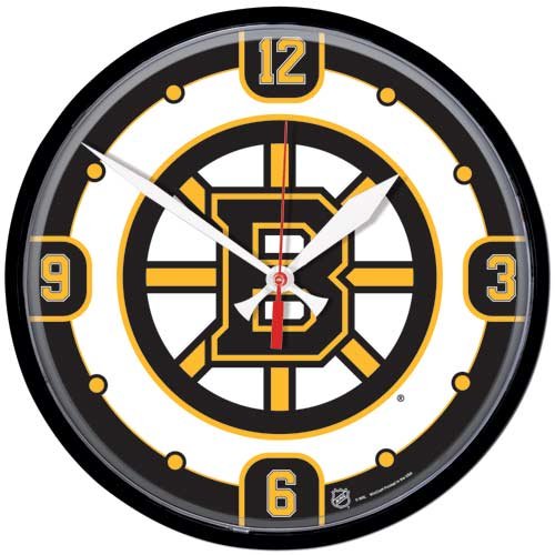Boston Bruins Round Wall Clock