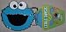 Search : Sesame Street COOKIE MONSTER Enamel BELT BUCKLE
