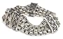 Zina "The Marrakesh Collection" Sterling Silver Triple Chain Bracelet, 7"