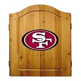 NFL Bristle Dart Board with Cabinet ColorSize - San Francisco 49ers - 13.5 inches