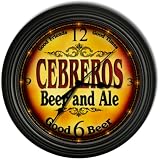 CEBREROS 'S Beer and Ale Cascading Pub Wall Clock