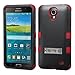 Samsung Galaxy Mega 2 G750 Case, Kaleidio [Mybat Natural TUFF] Dual Layer Shock Proof Hybrid Case Cover w/ Metal Kickstand [Includes a Overbrawn Prying Tool & Stylux Stylus] [Black/Red]