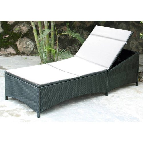 Liege Gartenliege Sonnenliege Liegestuhl Rattan an. 2e6
