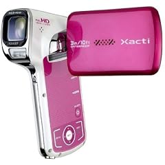 Sanyo Xacti VPC-CA100 Dual Kamera (14 Megapixel Fotoaufl�sung, 6,9 cm (2,7 Zoll) TFT-LC-Display, Full HD 1080i Videoaufl�sung, wasserdicht) Pink
