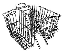 Wald 535 Rear Twin Bicycle Carrier Basket (18 x 7.5 x 12)