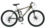 Mongoose Vanish Men's Dual-Suspension Mountain Bike (26-Inch Wheels, Dark Bronze)